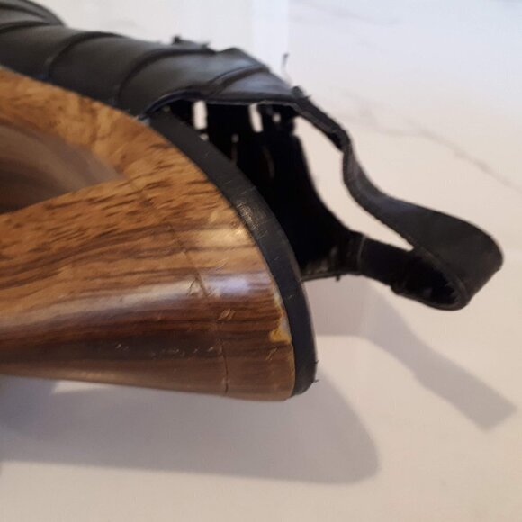 Preloved Diba black platform lace up heeled sandals, 6 - Picture 4 of 5